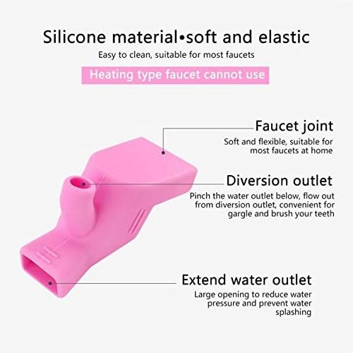 Customized Logo Baby Bath Spout Cover Hand Washing Bathroom Rubber Kitchen Sink Faucet Silicone Faucet Extender Accessories