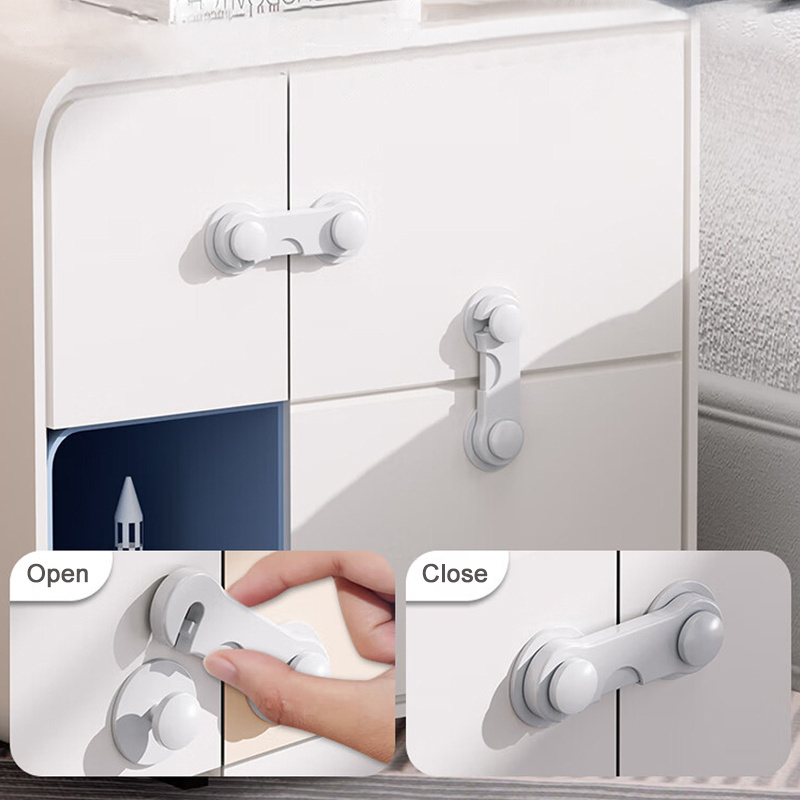 Wholesale Baby Safe New Arrival ABS White Adjustable Cabinet Door Drawers Baby Proof Children safety lock