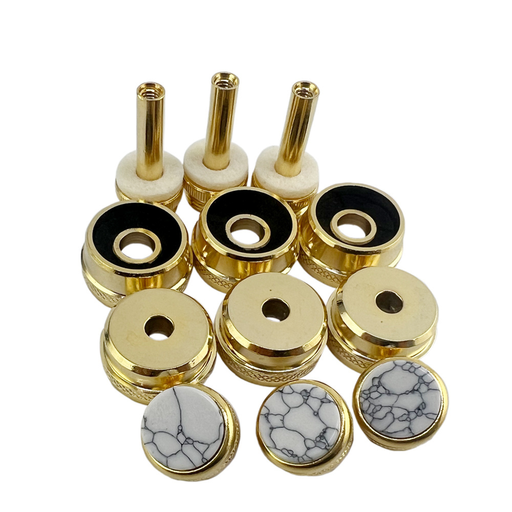 music accessories  delicate trumpet piston keys top and bottom cover hall button sets