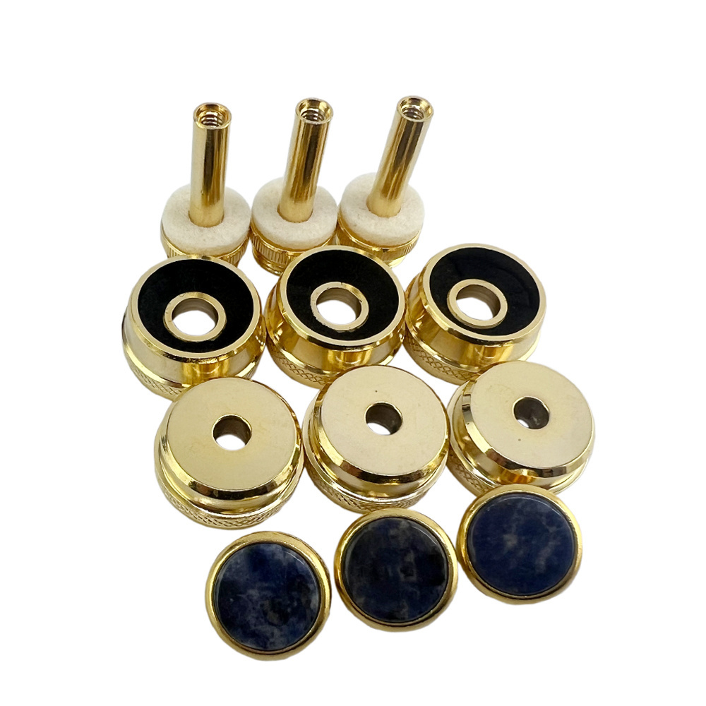 music accessories  delicate trumpet piston keys top and bottom cover hall button sets