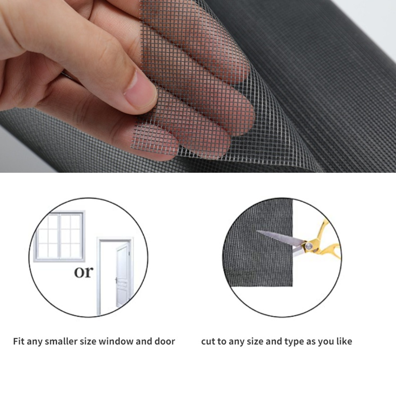 Cheap mosquito net roll anti waterproof soundproof fly fiberglass insect window screen Polyester 18x14 patio pool screen