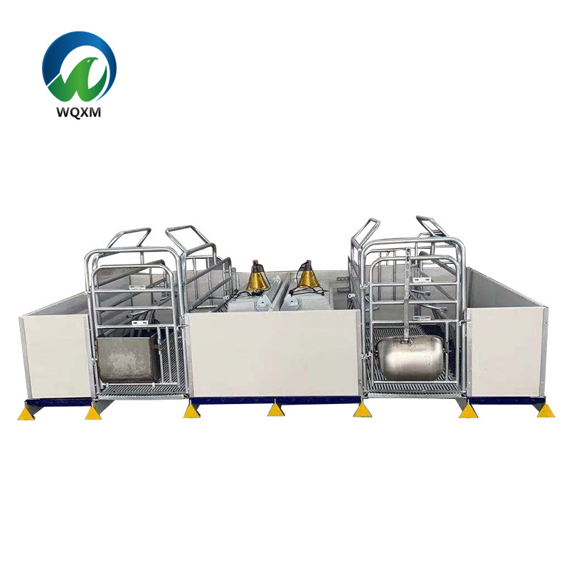 European-style Sow Cage Farrowing Crates Pig Breeding and Nursing Crates With Feeders