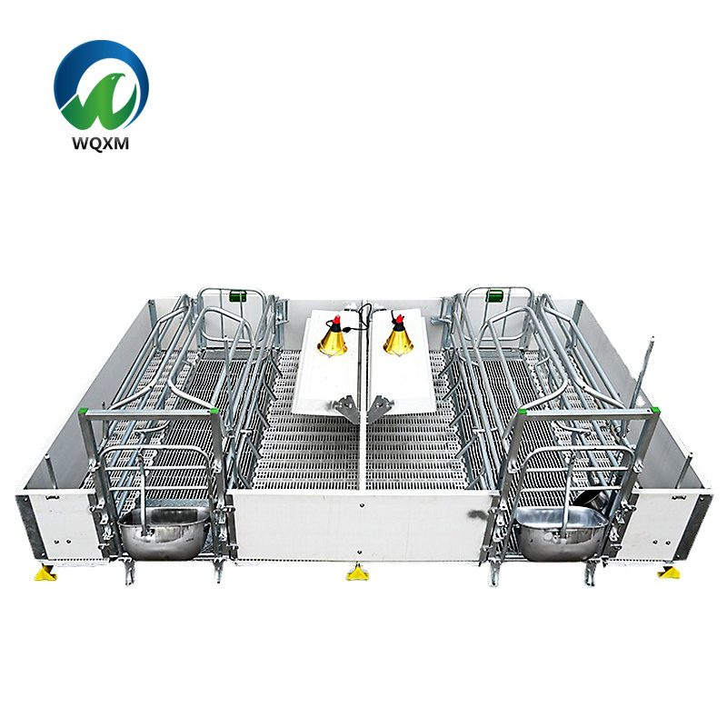 European-style Sow Cage Farrowing Crates Pig Breeding and Nursing Crates With Feeders