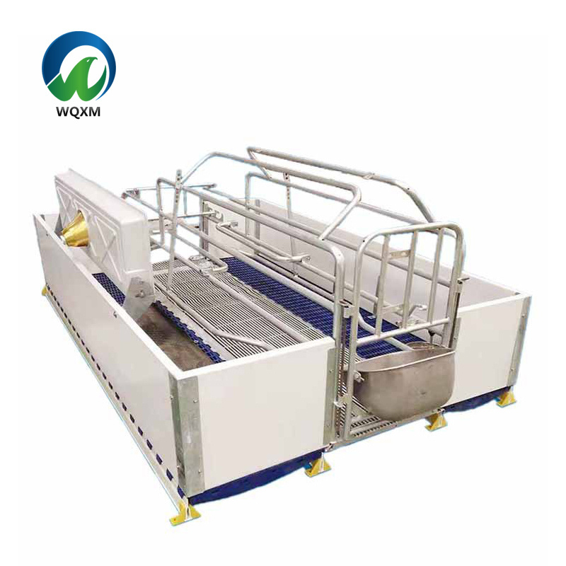 European-style Sow Cage Farrowing Crates Pig Breeding and Nursing Crates With Feeders