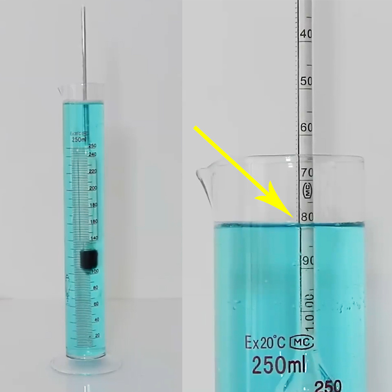 0.001 degree liquid hydrometer 7pcs density meter glass density meter petroleum density meter  Set hydrometer