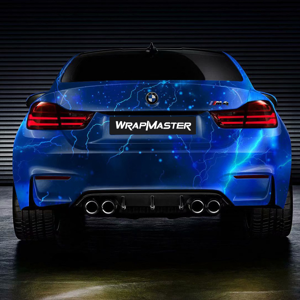 WRAPMASTER 1.52*30m blue galaxy auto vinyl car wrap Sticker Vinyl Wraps