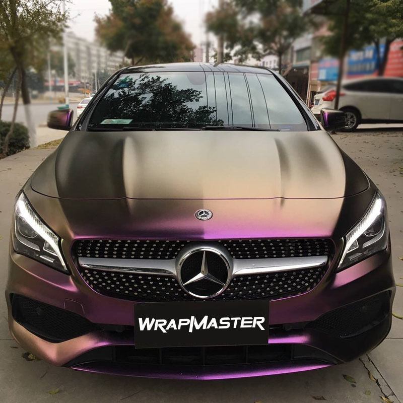 WRAPMASTER 1.52*18m Red Copper Matte Diamond chameleon Car vehicle Wraps Vinyl auto body sticker wrap