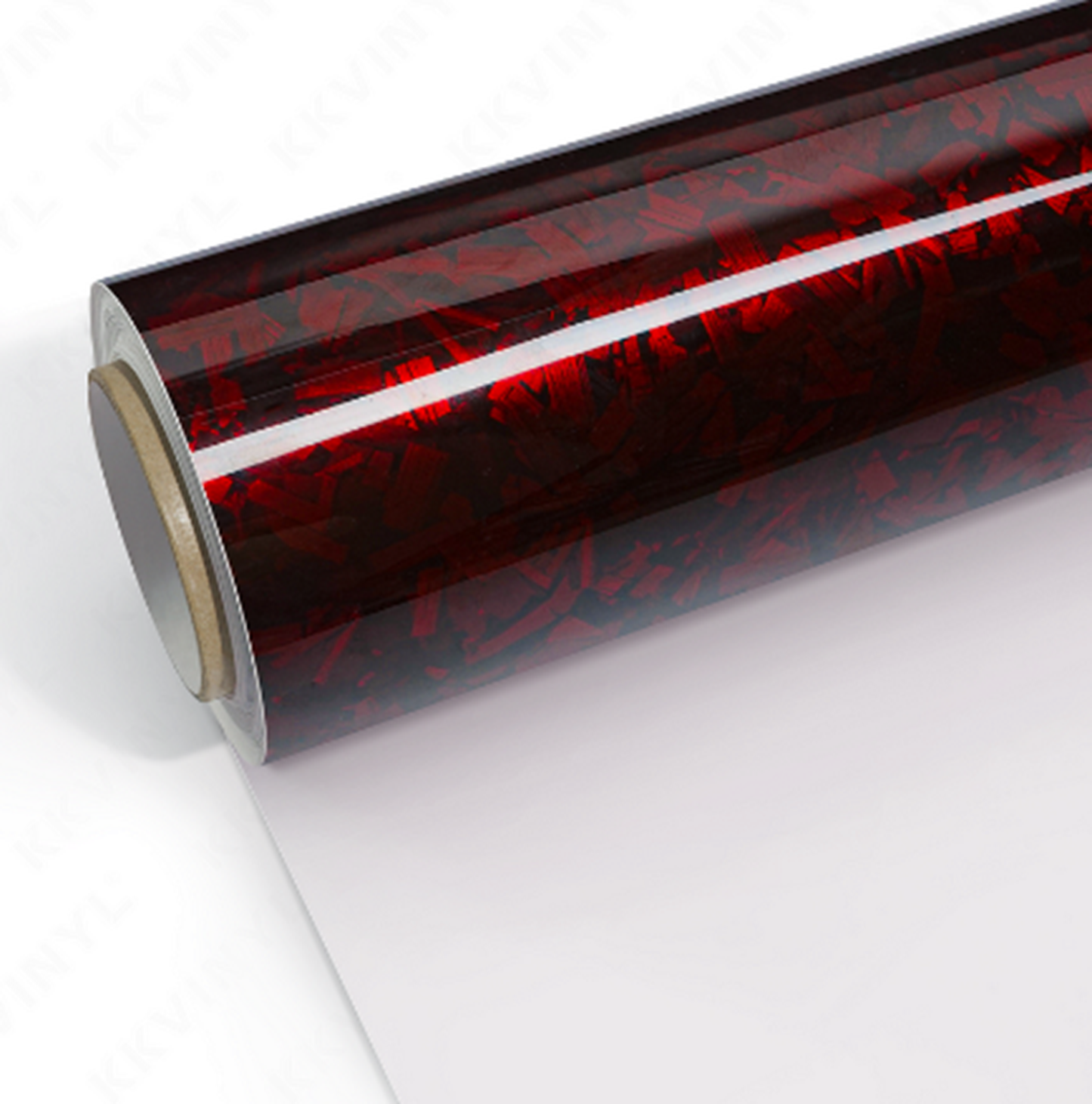 Wrapmaster 1.52*17m PET vinyl wrap Gloss Forged Carbon Red vinyl films