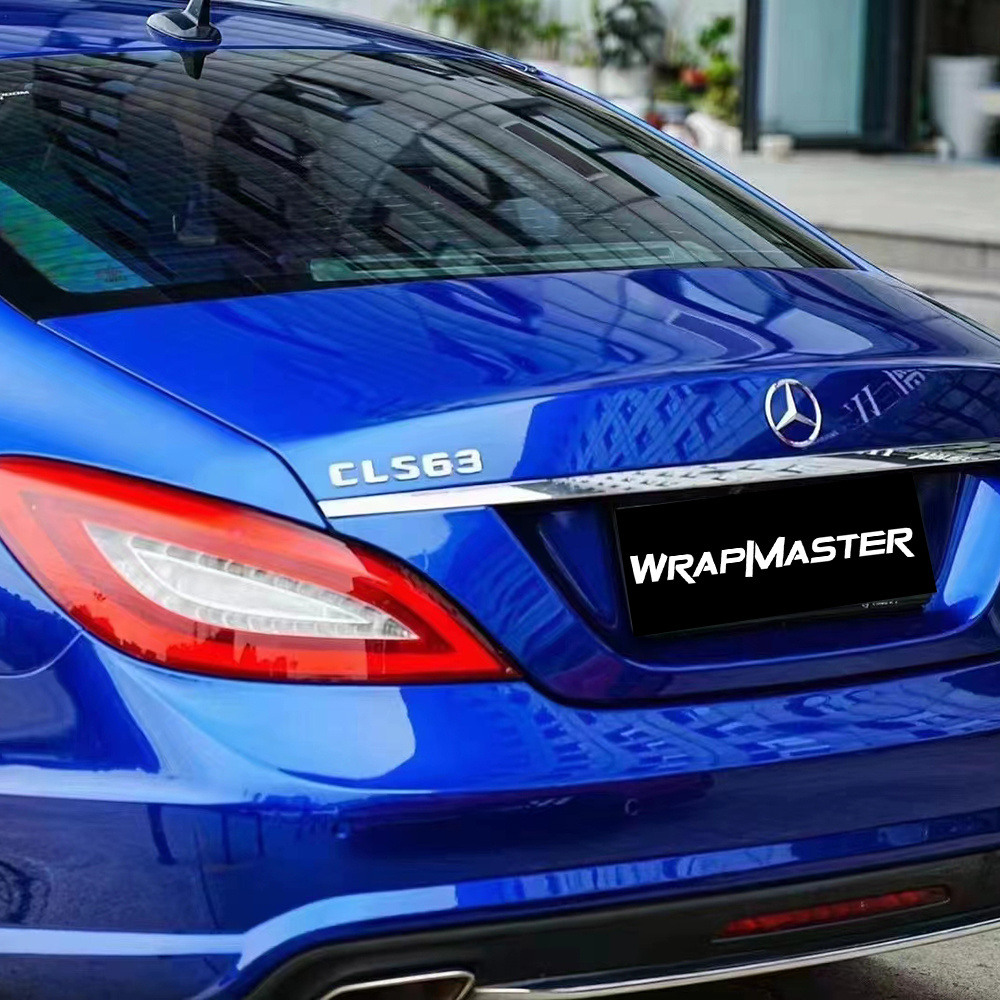 WRAPMASTER 1.52*17m PET Liquid Ocean Blue Car Protection Film Auto Wrappen Car Vinyl Wrapping