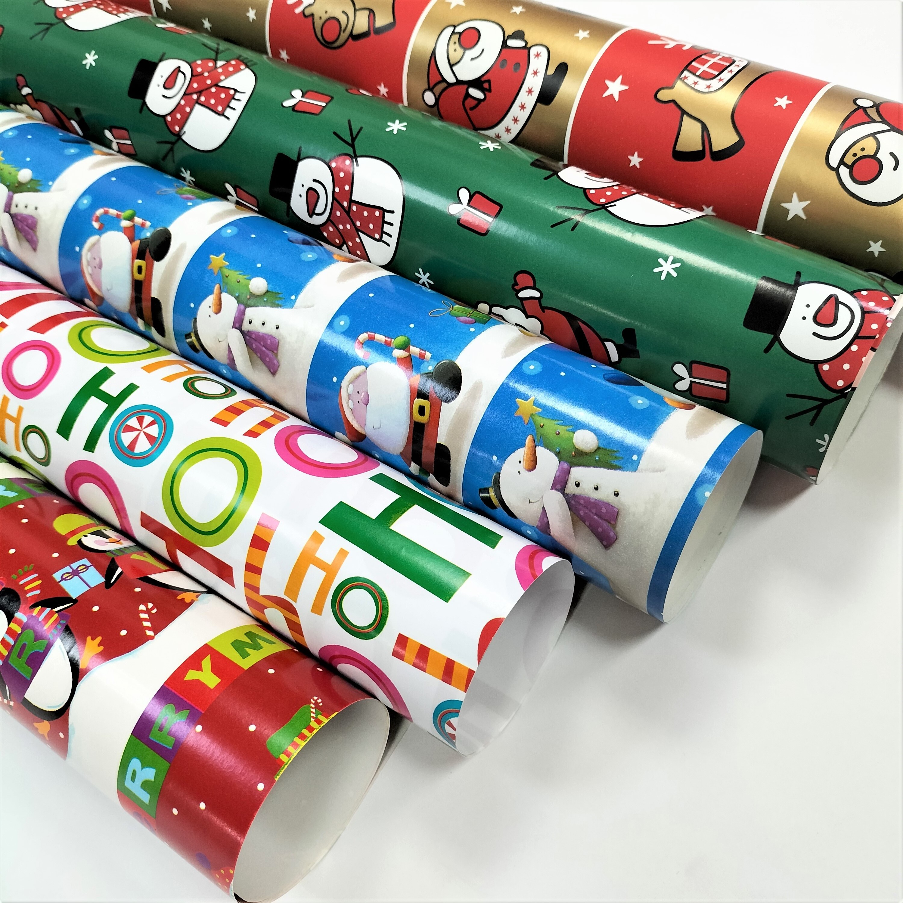 Wholesale elegant custom made wrapping paper roll for Christmas gift