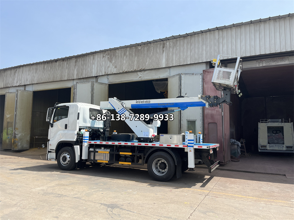 ISUZU 21m 23m 32m articulated Folding arm bucket trucks Cherry picker aerial work vehicle platform Man lift Aerial device truck