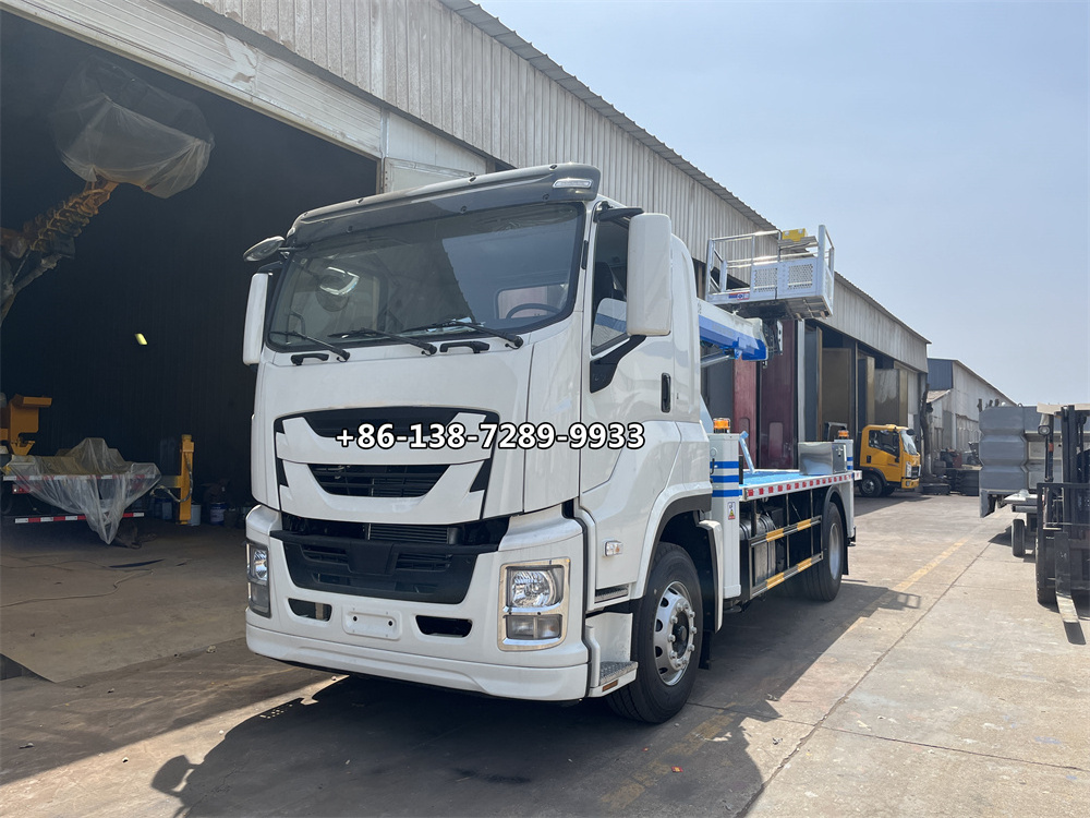 ISUZU 21m 23m 32m articulated Folding arm bucket trucks Cherry picker aerial work vehicle platform Man lift Aerial device truck