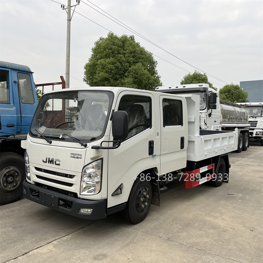 China dump trucks Used 3ton 4x2 6 Wheels 120hp 140hp  JMC dump truck price tipper truck for sale