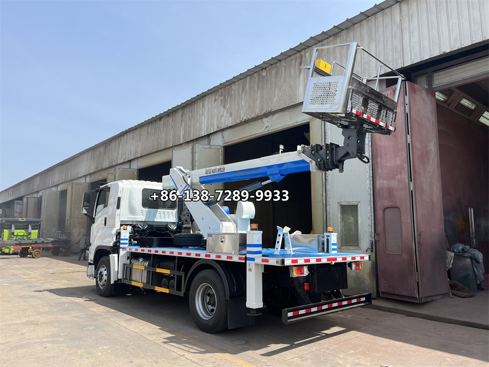 ISUZU 21m 23m 32m articulated Folding arm bucket trucks Cherry picker aerial work vehicle platform Man lift Aerial device truck