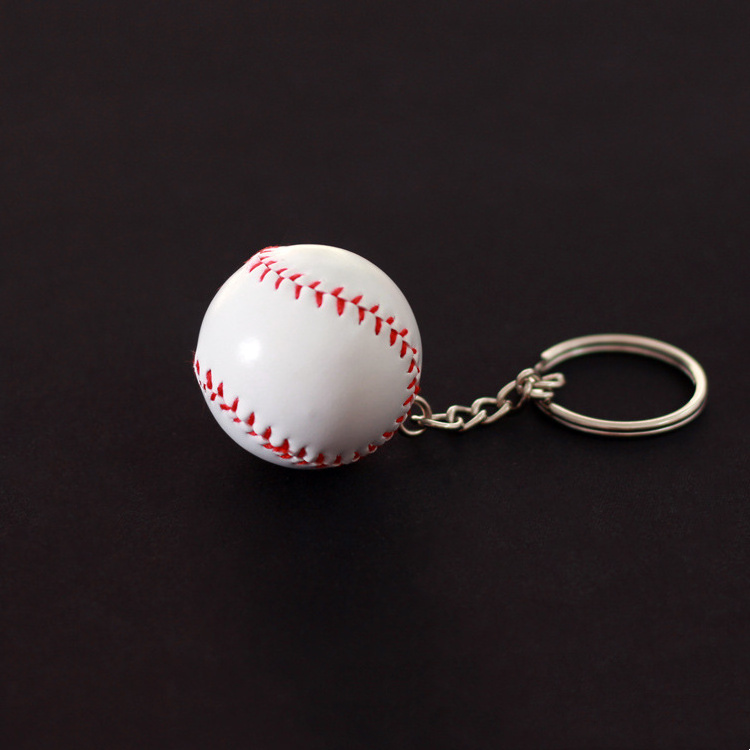 3d Pu Soccer Ball Keychain For Football Club Custom Print Logo Soccer Ball Keychain Volleyball Keychain Basketball Keyring