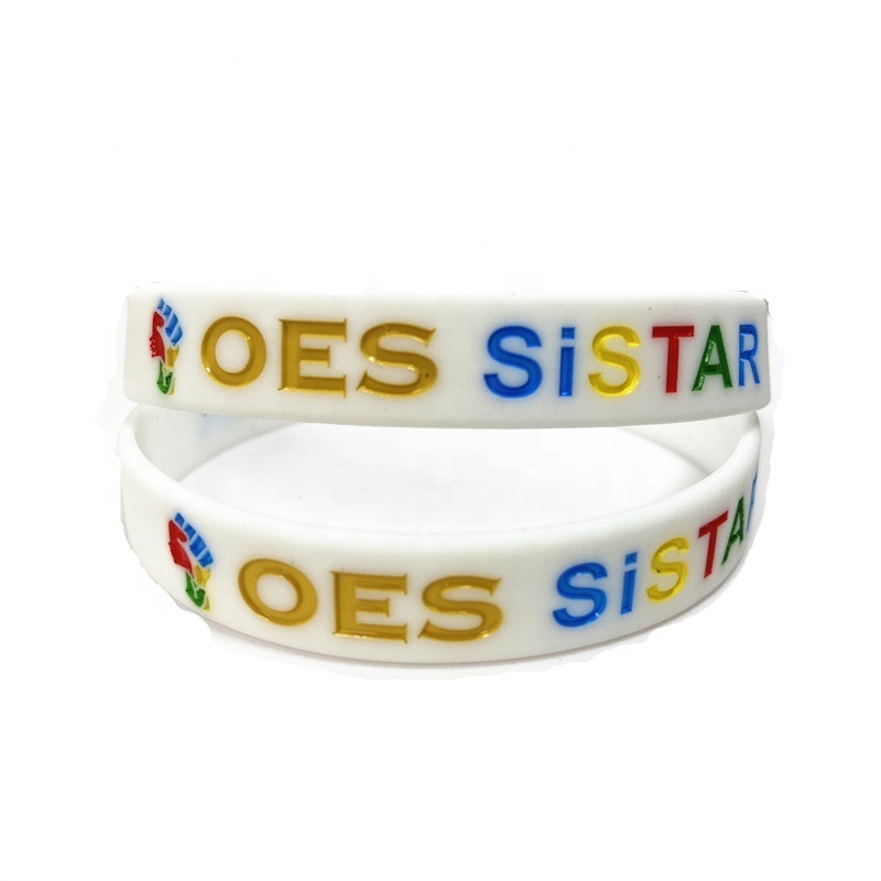 2024 New design OES SISTER wristband custom silicone 8 inch oes silicone bands silicone rubber bracelet