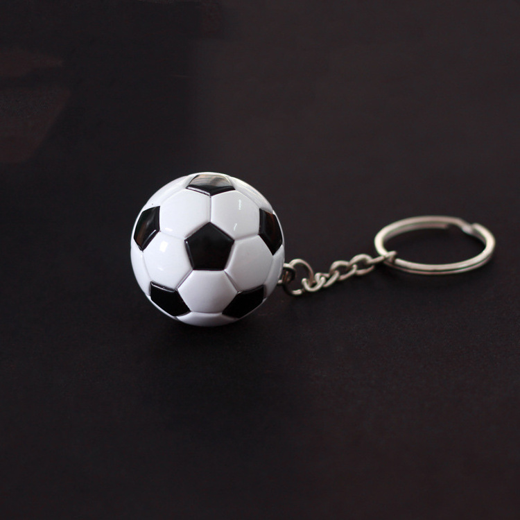 3d Pu Soccer Ball Keychain For Football Club Custom Print Logo Soccer Ball Keychain Volleyball Keychain Basketball Keyring