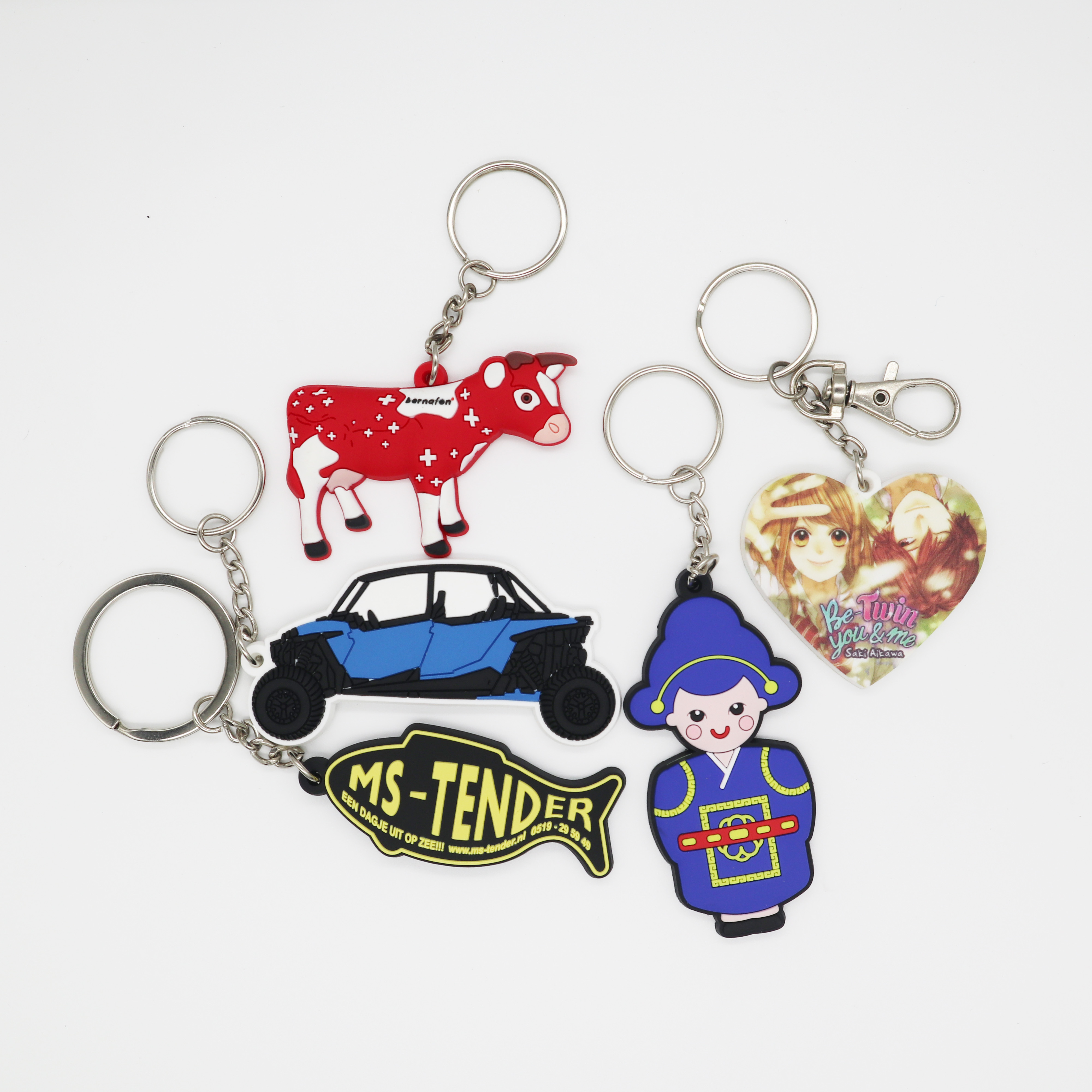 PVC Custom Logo 2d Soft Pvc Plastic Acrylic Keychain Metal gift Anime Rubber Key Chain 3D Silicone Rubber PVC Keychain