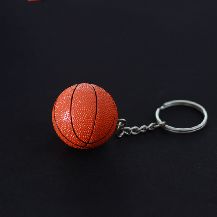 3d Pu Soccer Ball Keychain For Football Club Custom Print Logo Soccer Ball Keychain Volleyball Keychain Basketball Keyring