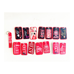 All Groups High Quality Greek Sorority Gifts Embroidery Keychain Sorority Luggage Tags