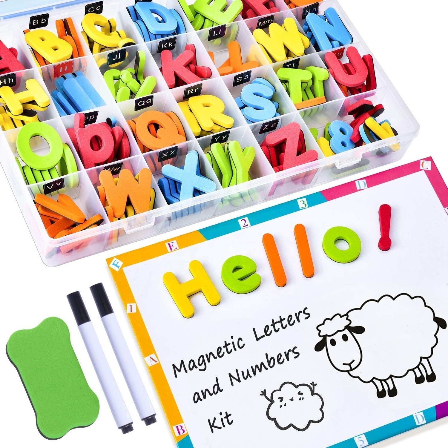 Colorful Learning English Baby Toy Magnetic Alphabet Letter Fridge Educational Toy Magnetic for Kid Educational Toys 10 Sets