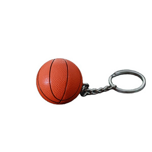 3d Pu Soccer Ball Keychain For Football Club Custom Print Logo Soccer Ball Keychain Volleyball Keychain Basketball Keyring