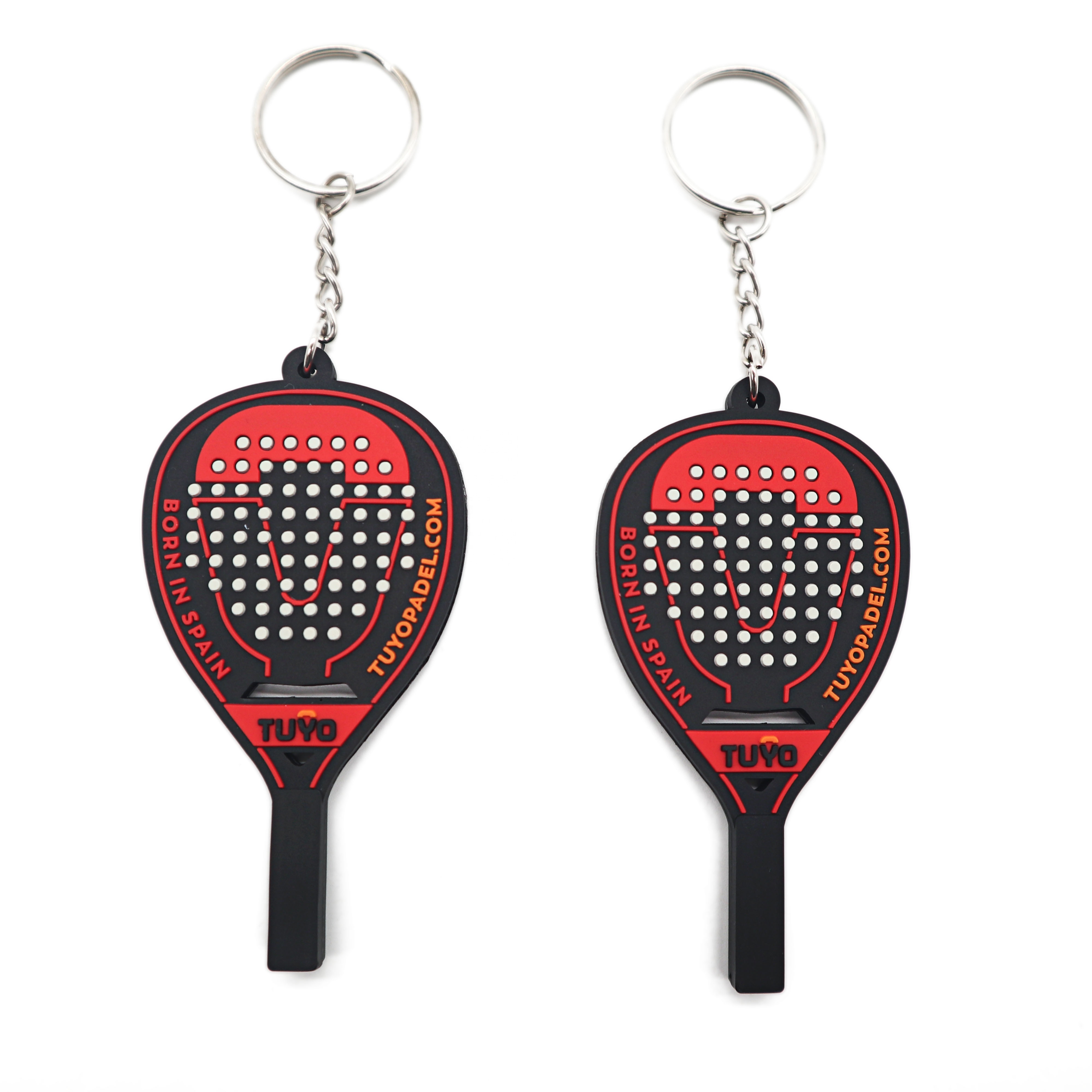 Custom Tennis racket pvc keychain 3d New style Sports Keychain