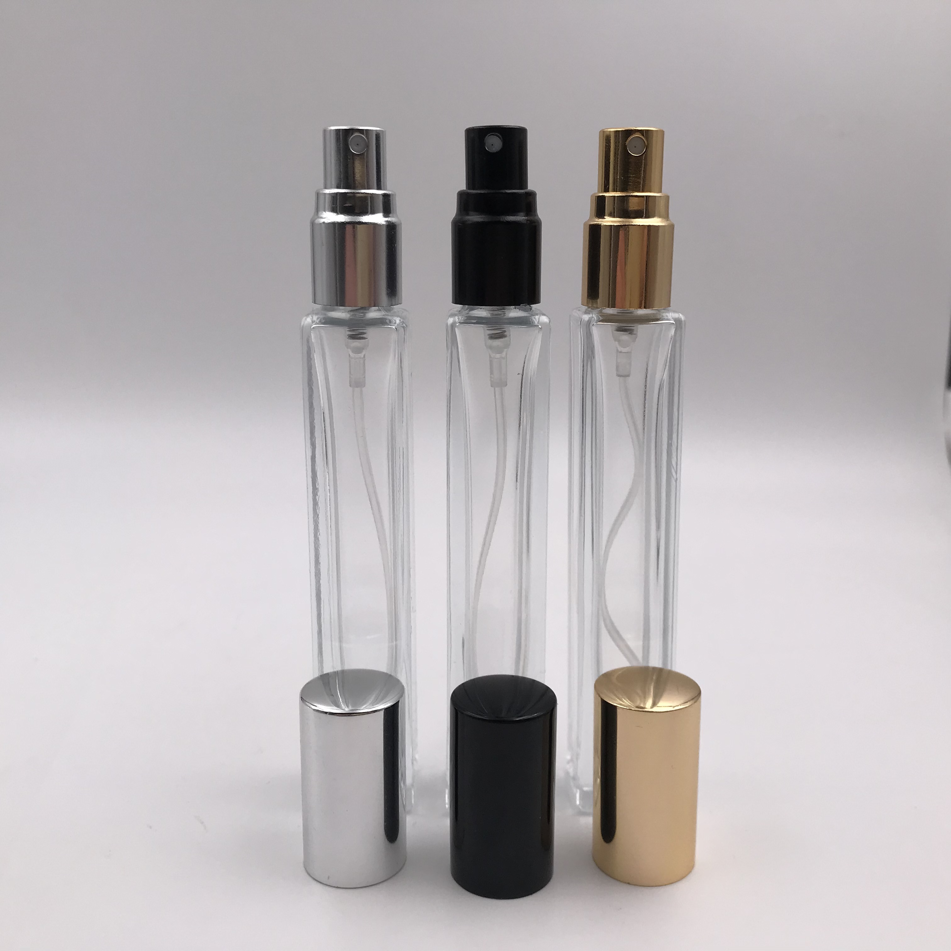 5ml 10ml 15ml 30ml 50ml 100ml empty travel square mist spray refillable perfume bottle with box