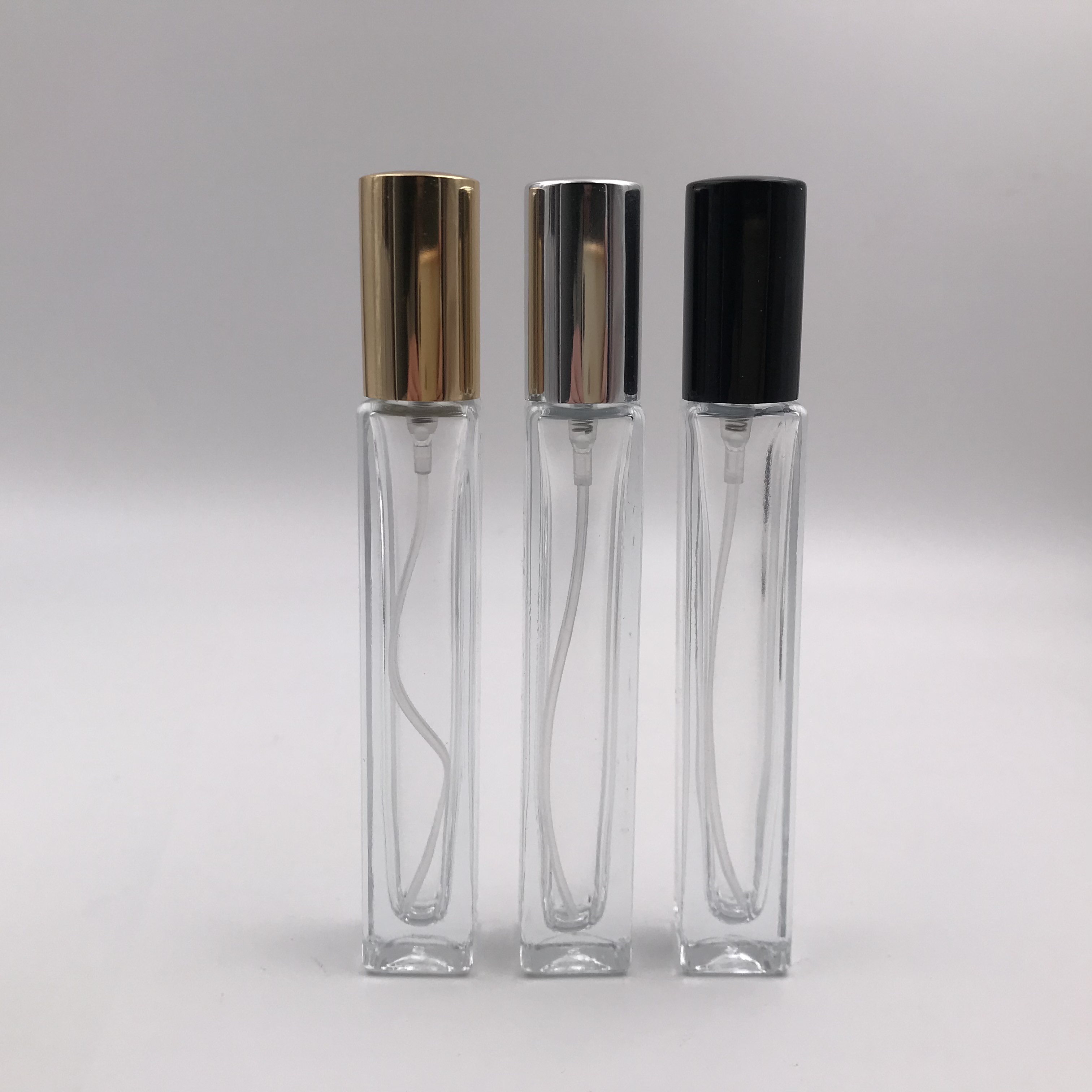 5ml 10ml 15ml 30ml 50ml 100ml empty travel square mist spray refillable perfume bottle with box