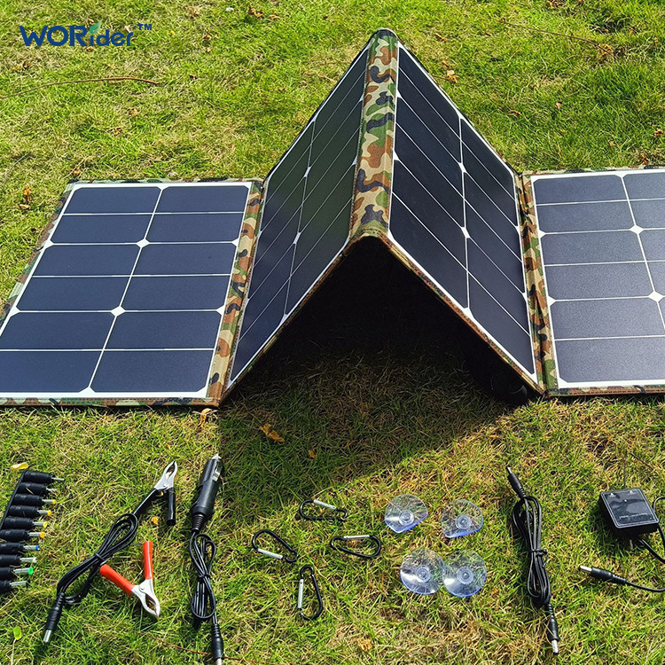 18V 100W Foldable Solar Panel Portable Solar Panel Suitcase RV Solar Panel Caravan Marine Outdoor Camper Camping