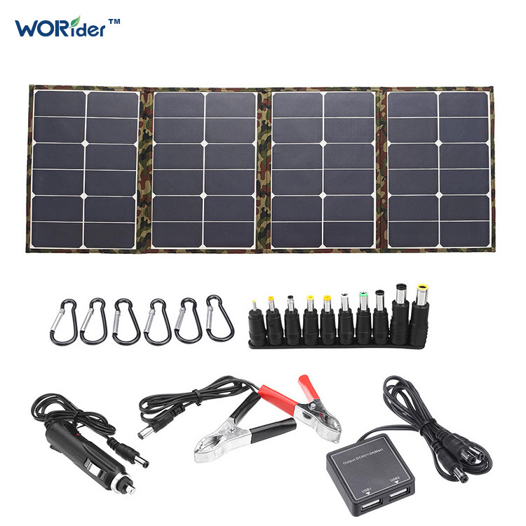 18V 100W Foldable Solar Panel Portable Solar Panel Suitcase RV Solar Panel Caravan Marine Outdoor Camper Camping