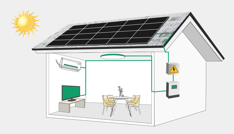 Good Quality 5000 W Solar Panel 5 Kw Complete Solar Generator Kit For Home Use