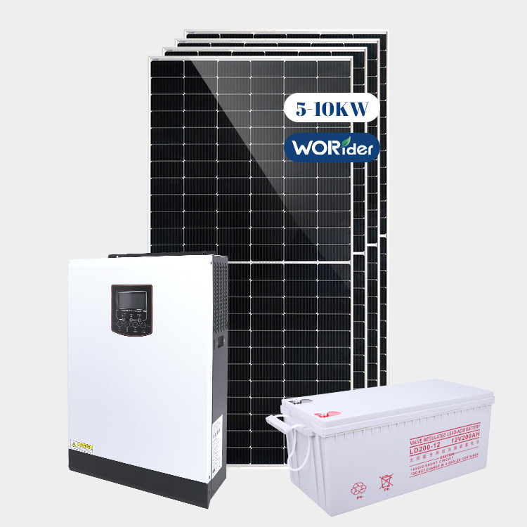 Good Quality 5000 W Solar Panel 5 Kw Complete Solar Generator Kit For Home Use