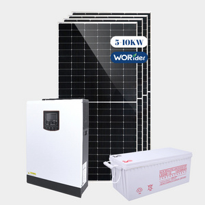 Good Quality 5000 W Solar Panel 5 Kw Complete Solar Generator Kit For Home Use