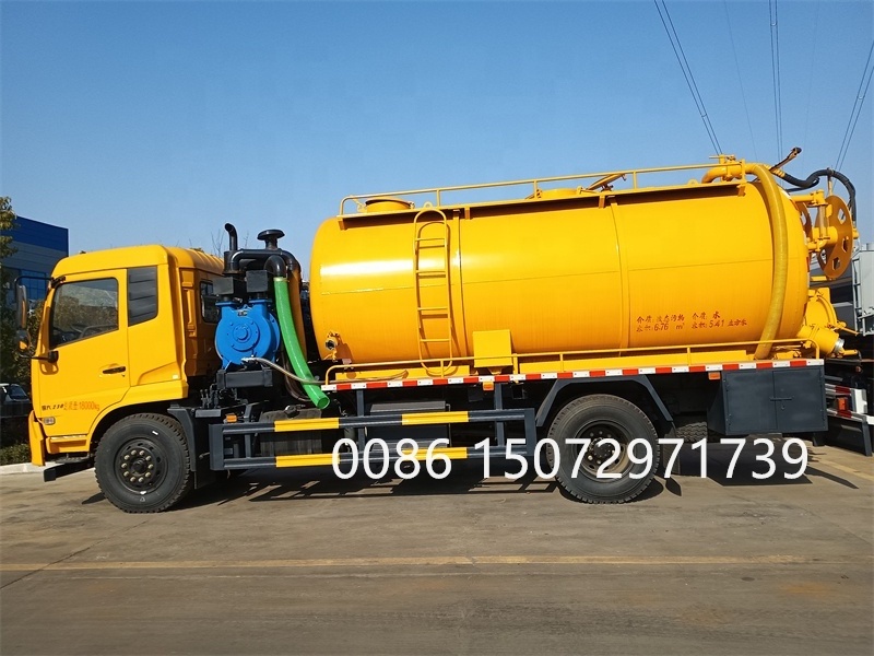 Factory sale heavy duty 4x2 multi-functional cleaning sewage suction truck