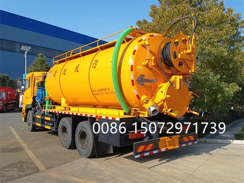 Factory sale heavy duty 4x2 multi-functional cleaning sewage suction truck