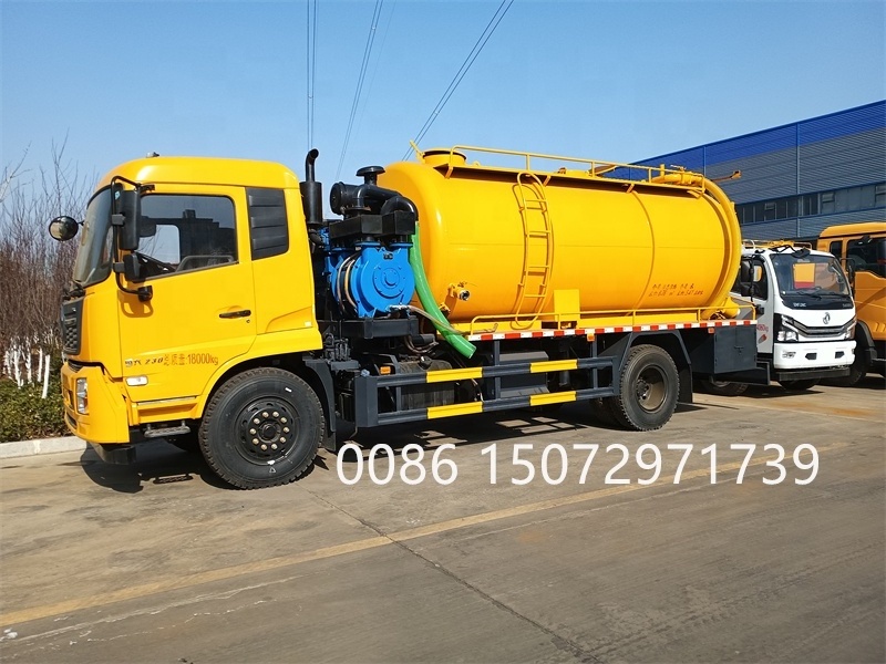 Factory sale heavy duty 4x2 multi-functional cleaning sewage suction truck