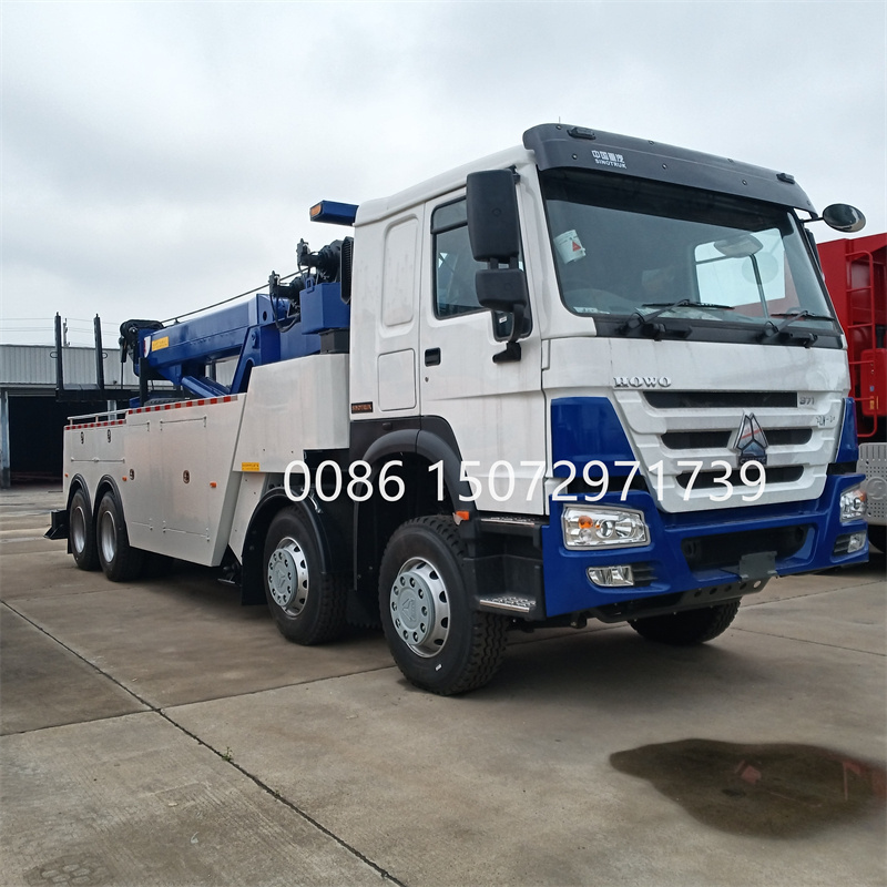 OEM 50tons 60tons 70tons towing wrecker truck with rotator hydraulic lifting crane and towing boom for rescuing job Customized