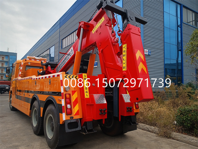 4*2 Tow truck with crane municipal wrecker tow truck for sale 8T 8 ton flatbed tow truck with crane