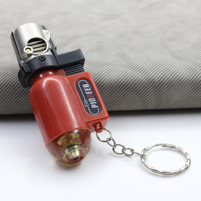 Factory wholesale cheap small mini bbq kitchen torch lighter custom logo refillable gas lighter windproof plastic torch lighter