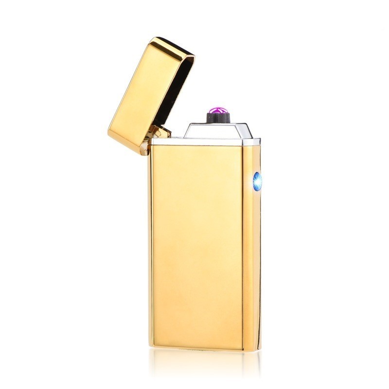 2023 Yiwu Qianxun Wholesale Cigarette Cigar USB Dual Arc Electronic Charging Lighter for Men's Gift