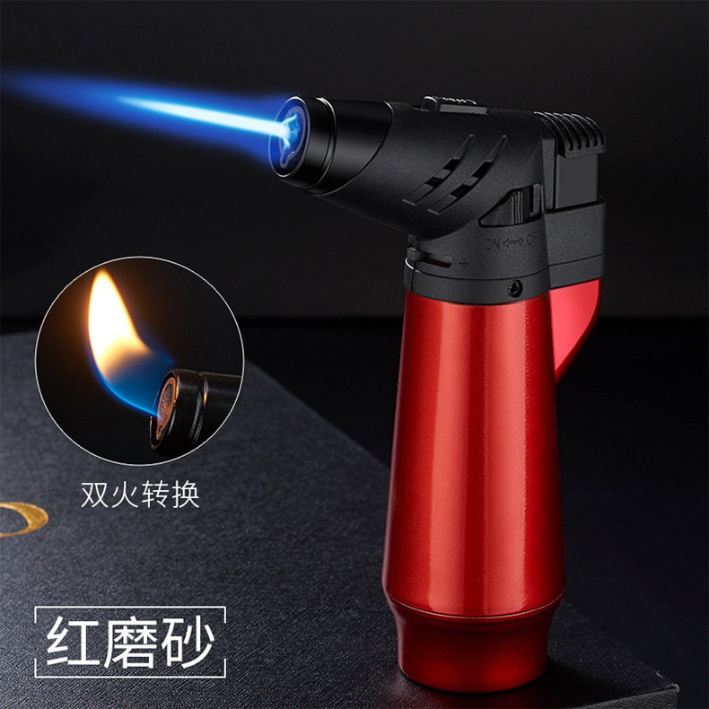 2022 Hot sale wholesale custom logo cheap refillable butane gas windproof cigarette jet torch lighters for multi use