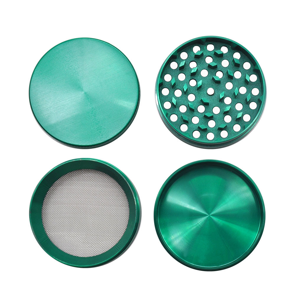 Yiwu Qianxun Customized 40mm/50mm/55mm/63mm Zinc Alloy Herb Grinder Manual Tobacco Grinder