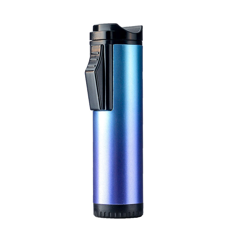 2023 New Windproof Refillable Jet Flame Torch Cigar Lighter Butane Lighters Wholesale Smoking Cigar Accessories