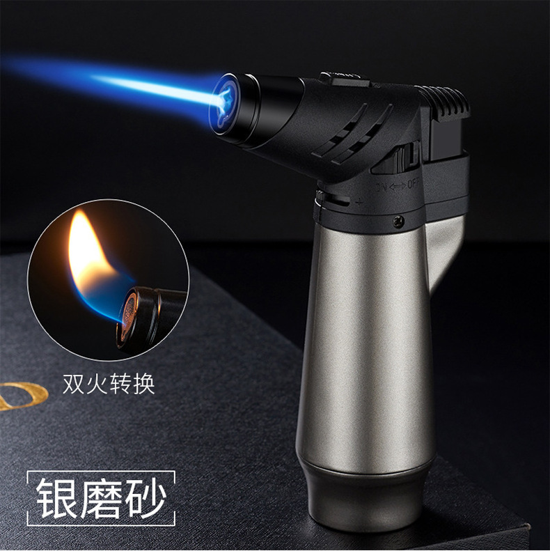 2022 Hot sale wholesale custom logo cheap refillable butane gas windproof cigarette jet torch lighters for multi use