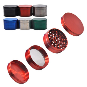 Yiwu Qianxun Customized 40mm/50mm/55mm/63mm Zinc Alloy Herb Grinder Manual Tobacco Grinder