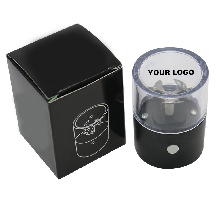 Qianxun Wholesale New Design Custom Automatic Rechargeable Electric Powerful Plastic Tobacco Dry Spice Herb Grinder