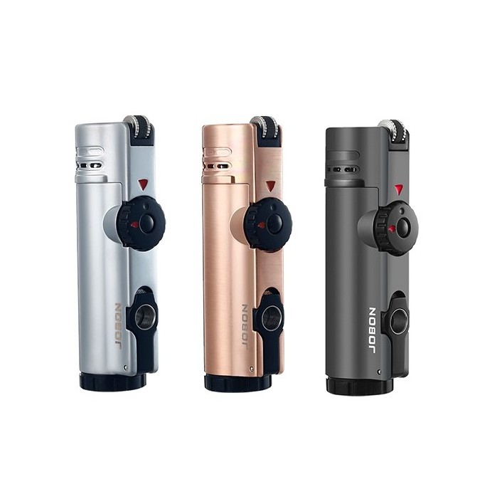 Jet Four Flame Gas Torch Lighter Butane Gas Smoking Cigar Torch Lighter With Multifunctional Cigar Accessories