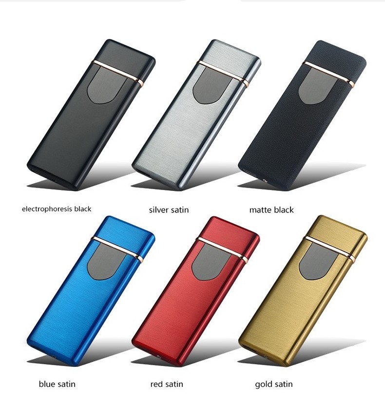 2023 New thin usb charging lighter touch screen electronic cigarette lighters small rechargeable electric lighter