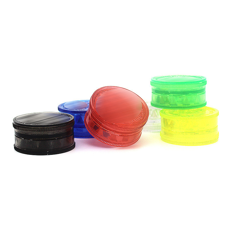 Qianxun 2023 Wholesale Free Sample Custom Logo 3 Pieces 40MM Plastic Tobacco Herb Grinder